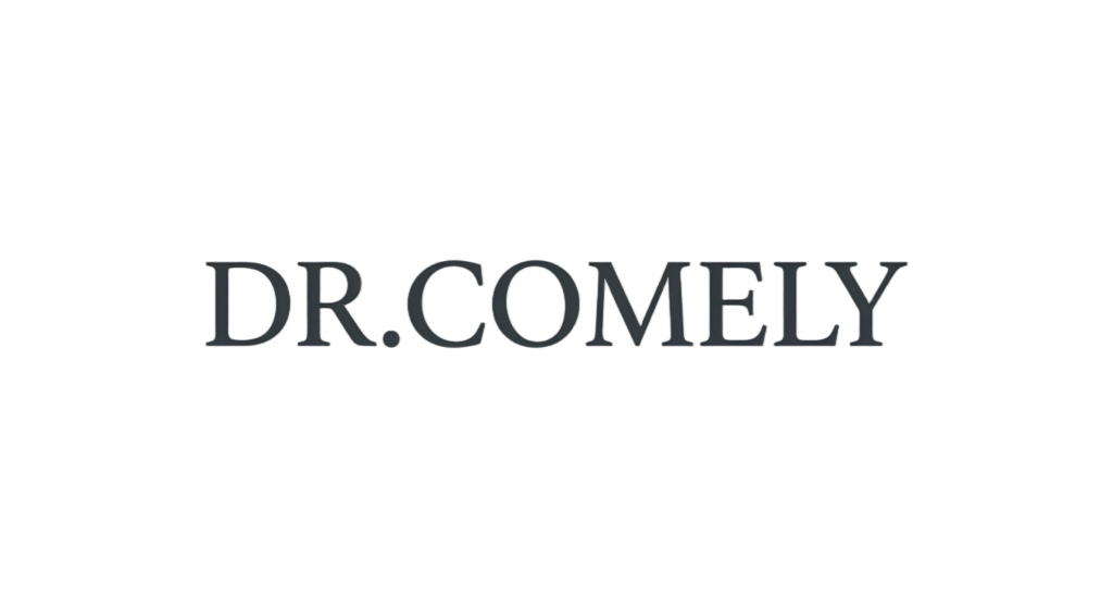 DR.COMELY official logo for skincare and personal care brand