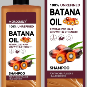 DR.COMELY Unrefined Batana Oil Shampoo | Anti-Dandruff & Hair Growth Treatment for Thicker Hair (500ml)