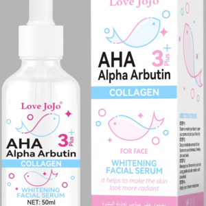 Love JoJo Alpha Arbutin Face Serum | AHA & Collagen 3 Plus Brightening & Radiant Complexion Essence (50ml)