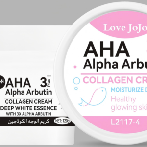 Love JoJo Alpha Arbutin Collagen Face Cream | 3X Deep White Essence Moisturizer for Dry Skin & Glow (120g)